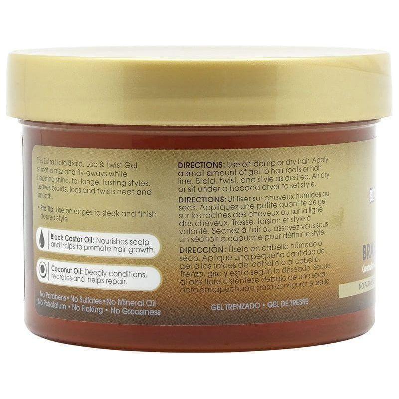 African Pride Black Castor Miracle Braid, Loc & Twist Gel 227g - Image 2