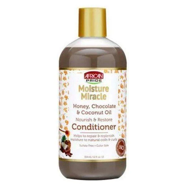 African Pride Moisture Miracle Honey, Chocolate & Coconut Oil Conditioner 354ml