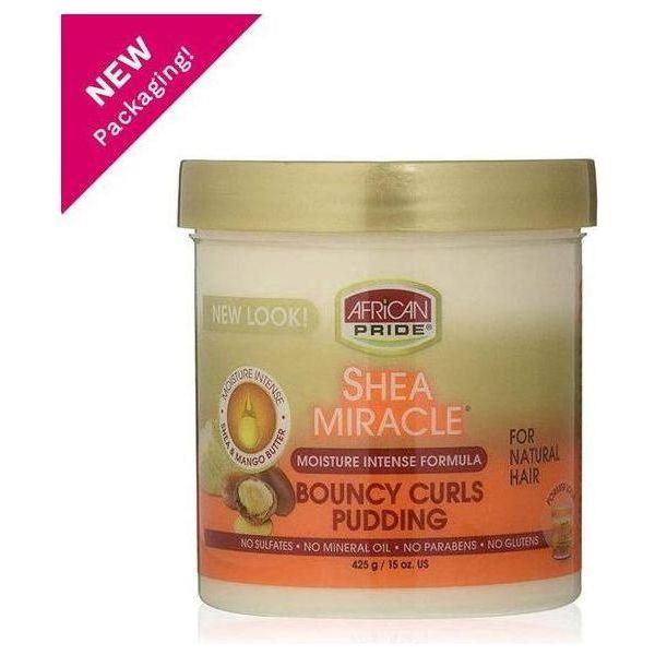 African Pride Shea Butter Miracle Moisture Intense Bouncy Curls Pudding 443ml