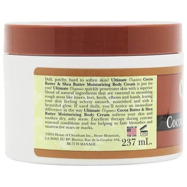 Africa's Best Organics Cocoa Butter & Shea Butter Body Cream 237ml - Image 3