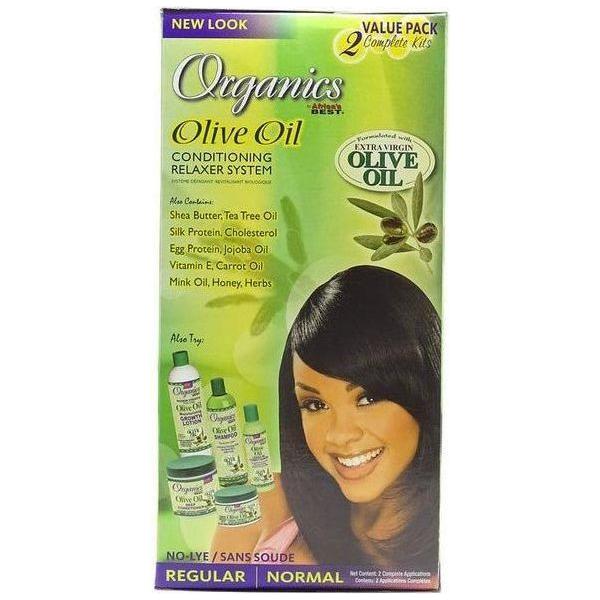 Africa's Best Organics Olive Oil Conditioning Relaxer System 2 Value Pack Regular - Image 4