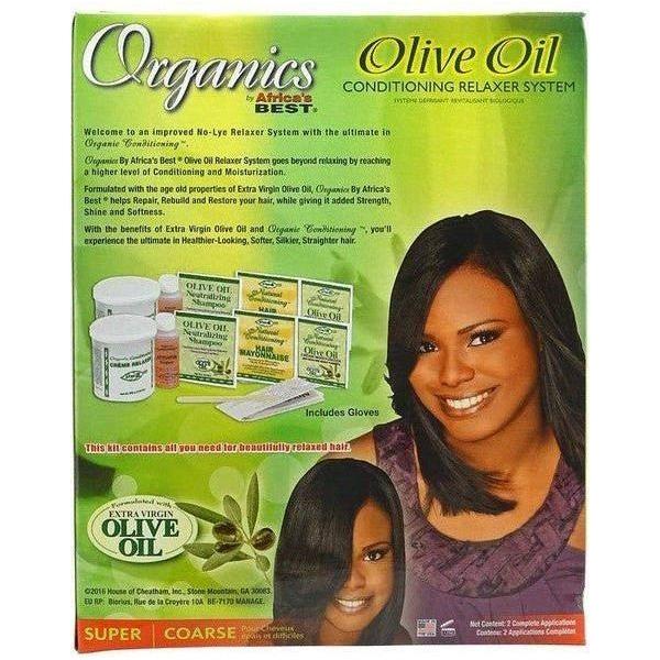 Africa's Best Organics Olive Oil Conditioning Relaxer System 2 Value Pack Super - Image 2
