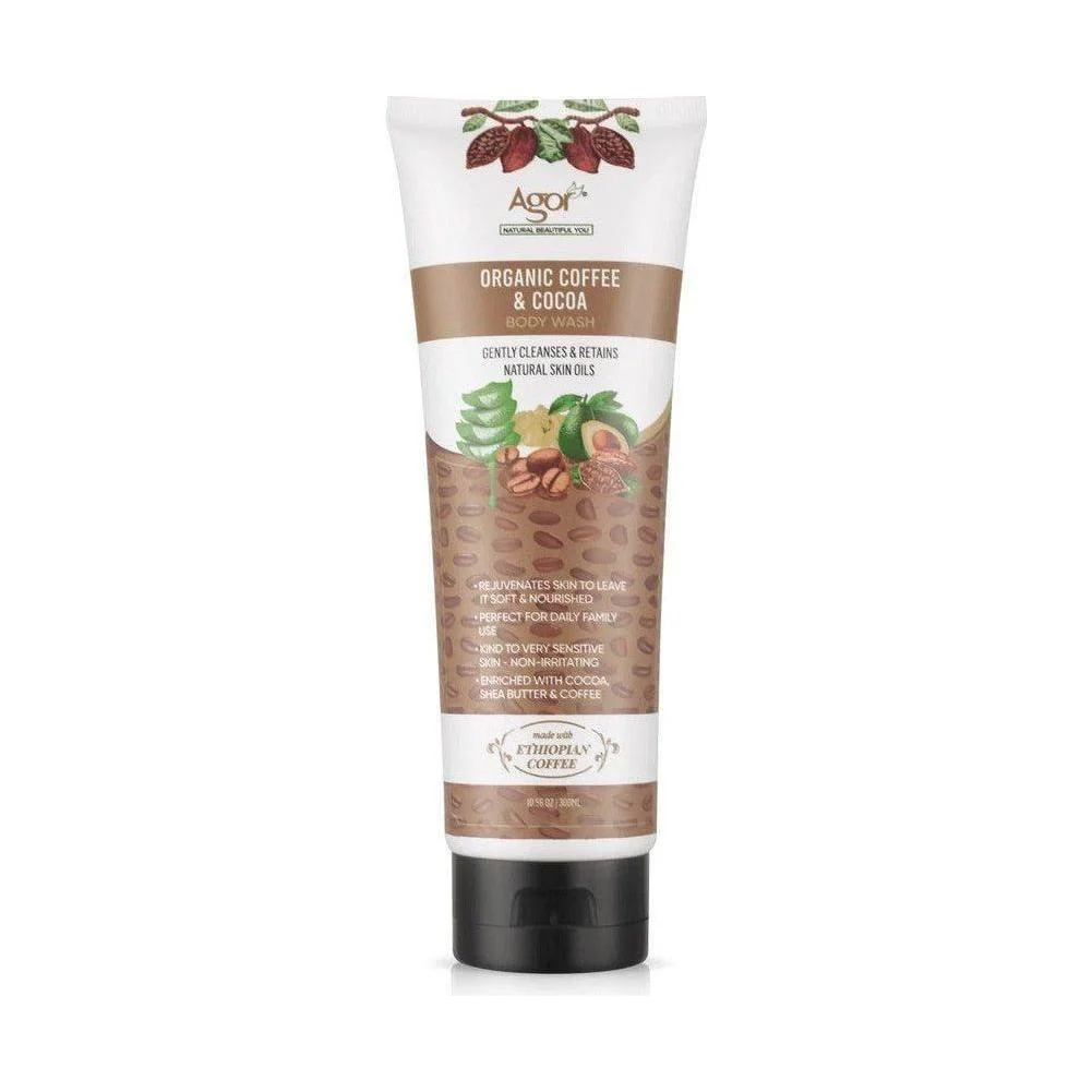 Agor Organic Coffee & Cocoa Body Wash 300ml