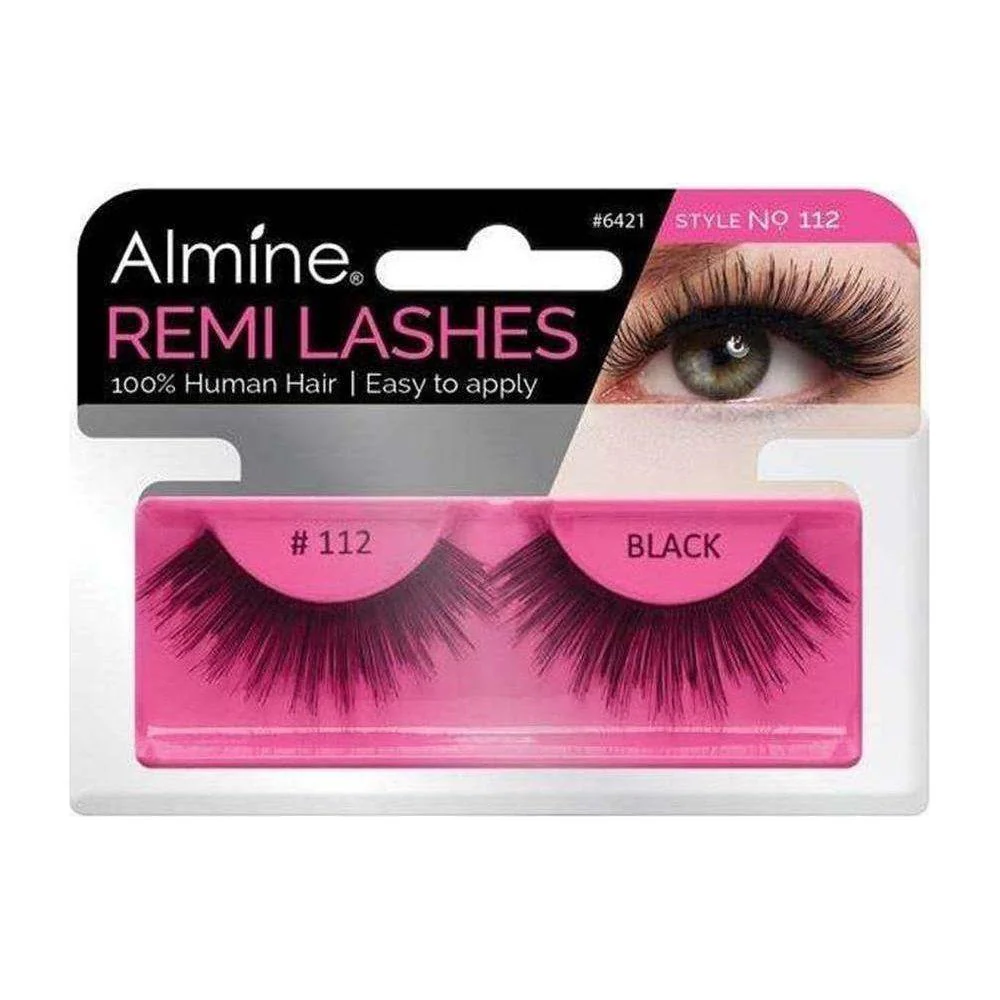 Almine Eyelashes Black 100% Remi Human hair - Image 18