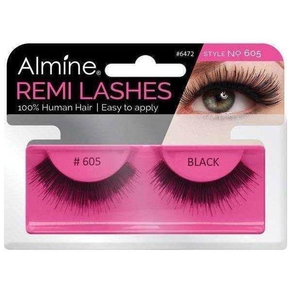 Almine Eyelashes Black 100% Remi Human hair - Image 65