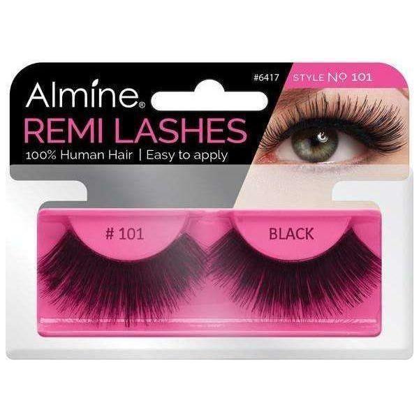 Almine Eyelashes Black 100% Remi Human hair - Image 69