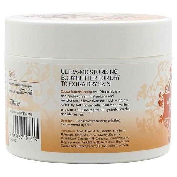 American Dream Cocoa Butter Cream with Vitamin E 500ml - Image 3