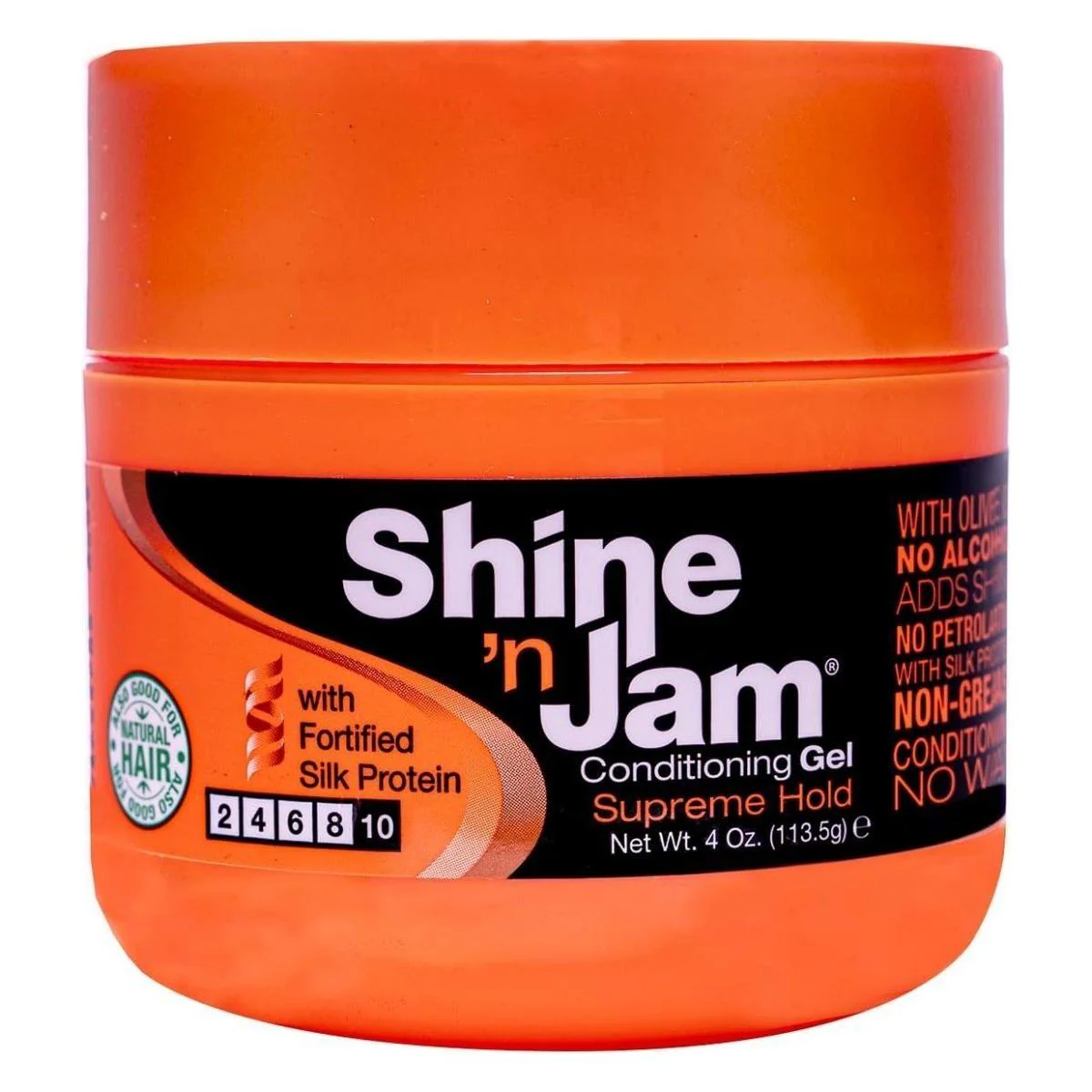 ampro Shine 'n Jam Supreme Hold Moist Gel 4oz/8oz - Image 2