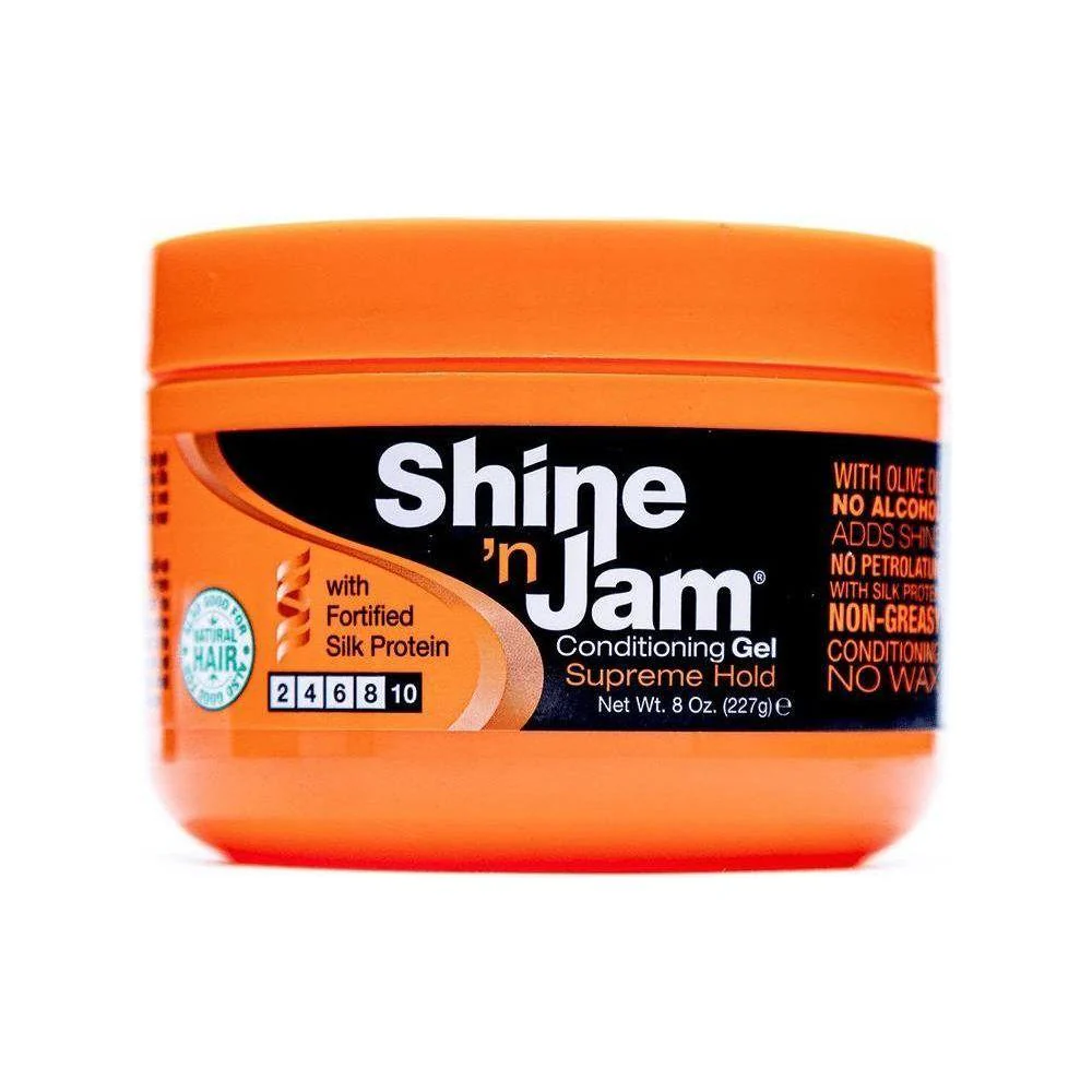 ampro Shine 'n Jam Supreme Hold Moist Gel 4oz/8oz - Image 3