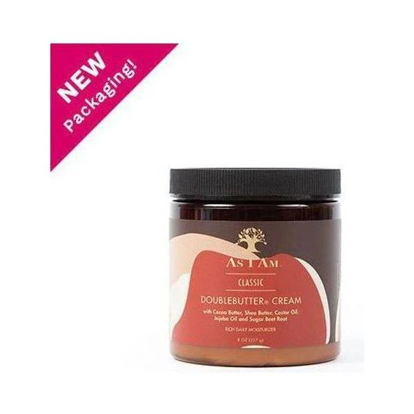 As I Am DoubleButter Cream Rich Daily Moisturizer, for Coils and Curls 227g