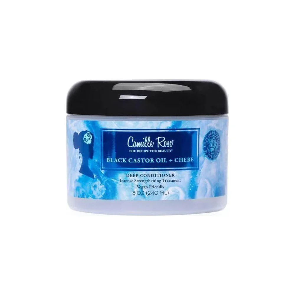 Camille Rose Black Castor Oil + Chebe Deep Conditioner Intense Strengthening Treatment 8oz