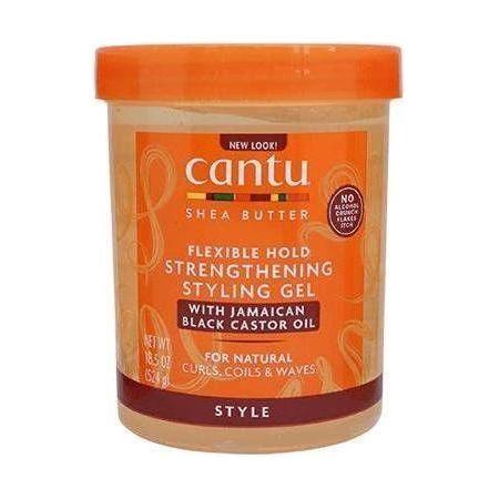 Cantu Shea Butter Flexible Hold Strengthening Styling Gel With Jamaican Black Castor Oil 18.5 oz