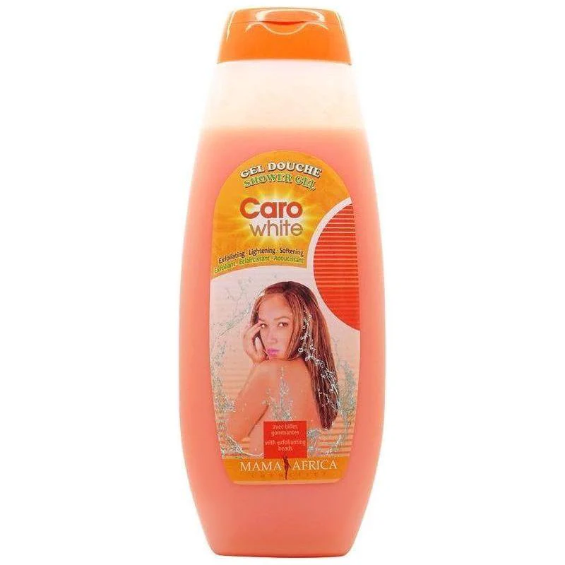 Caro White Shower Gel Exfoliating Lightening Softening 750ml