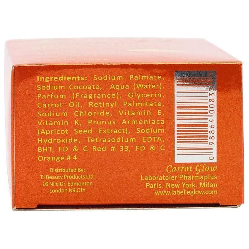 Carrot Glow Exfoliating Purifying Soap Skin Lightening with Carrot Oil & Vitamin A,K,E Complex 200g - Image 3