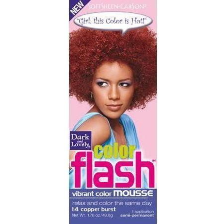 Dark and Lovely Soft Sheen-Carson Color Flash Vibrant Color Mousse 1.76 oz - Image 2