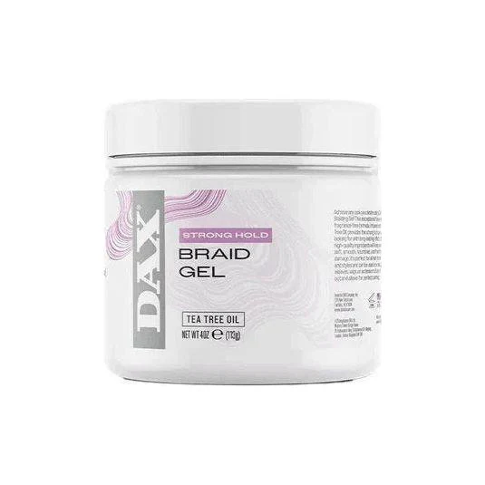 Dax Hair Braid Gel Tea Tree Oil Strong Hold 4oz / 7.5oz - Image 3