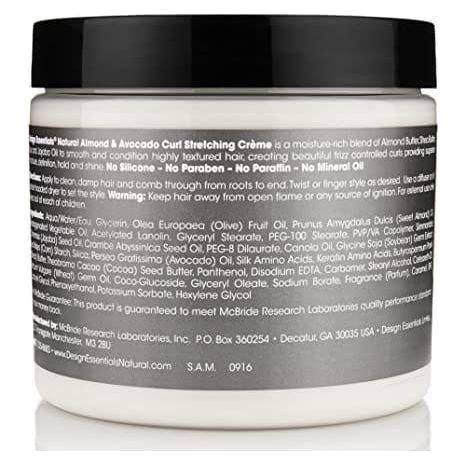 Design Essentials Almond & Avocado Curl Stretching Creme 16oz - Image 2