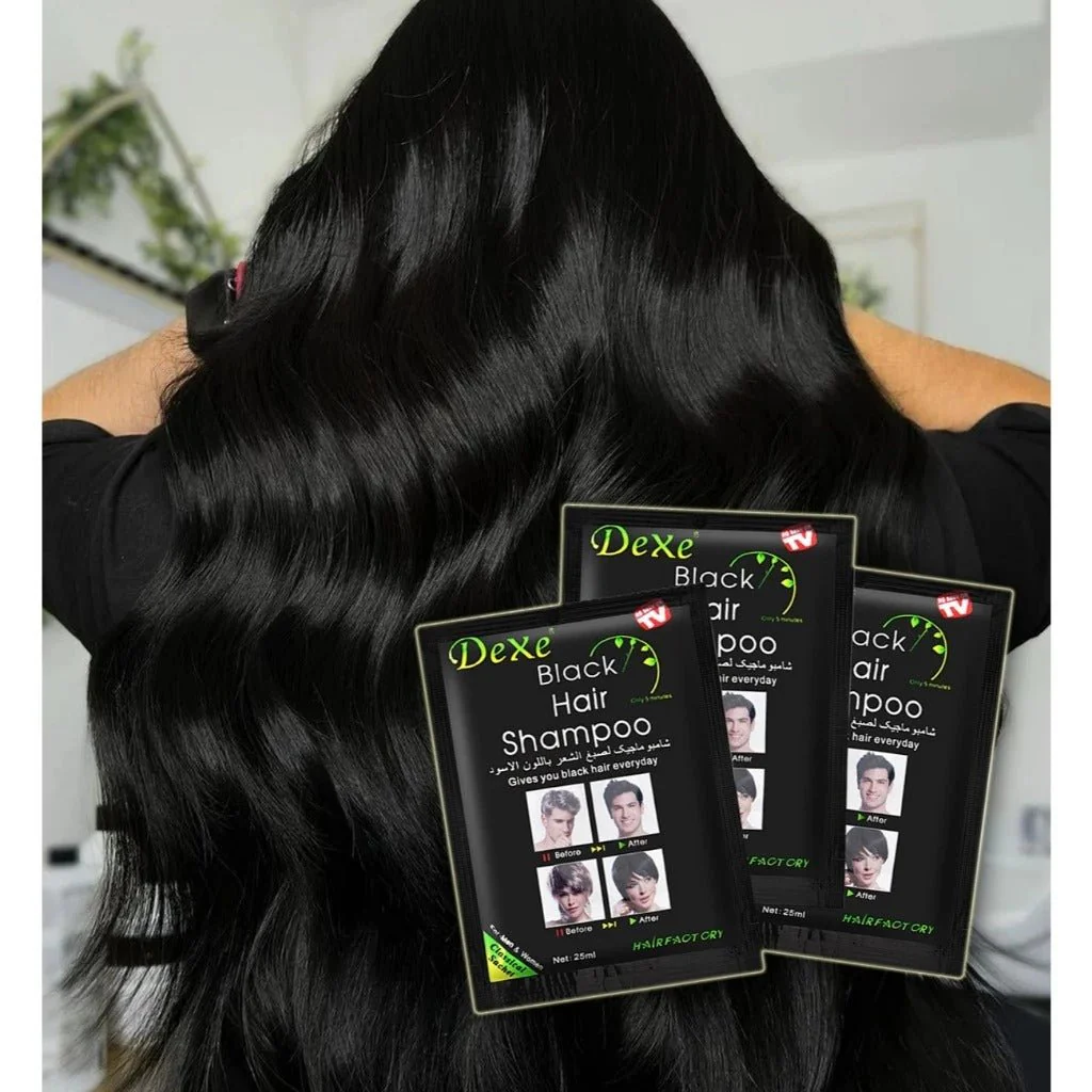 Dexe Dark Brown Hair Shampoo Classic 25ml *10 Sachets - Image 4