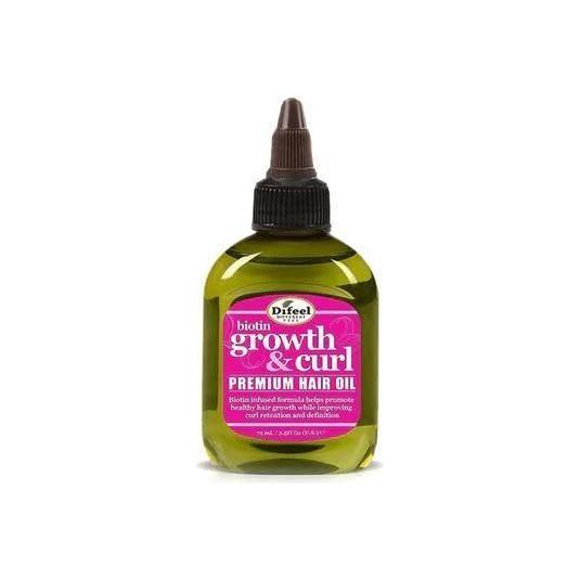 Difeel Growth and Curl Biotin Premium Hair Oil 75ml / 210ml - Image 4