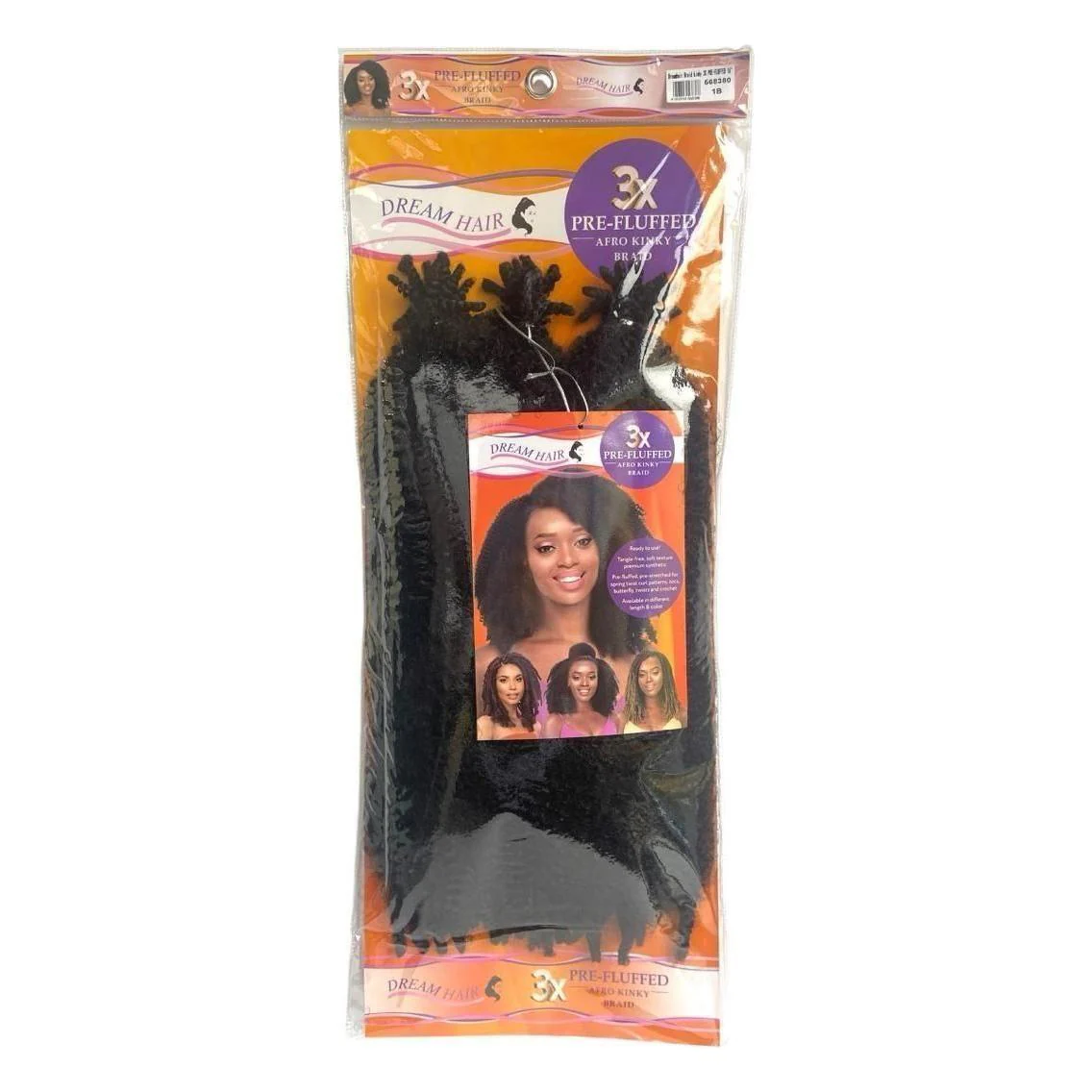 Dream Hair 3x Pre-Fluffed Afro Kinky Braid Kunsthaar - Image 3