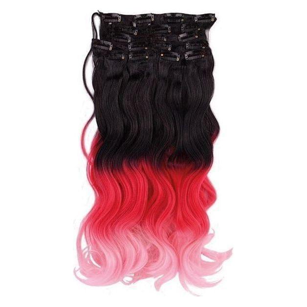 Dream Hair 8 Clip-In Ombre Extensions Kunsthaar - Image 12