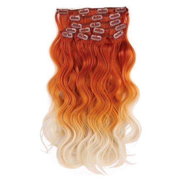 Dream Hair 8 Clip-In Ombre Extensions Kunsthaar - Image 14