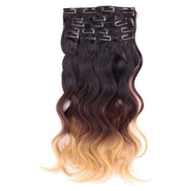 Dream Hair 8 Clip-In Ombre Extensions Kunsthaar - Image 3