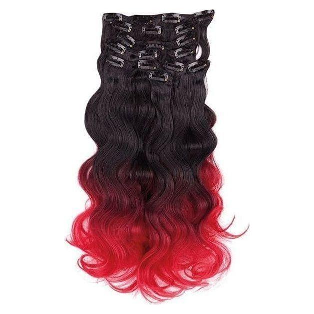 Dream Hair 8 Clip-In Ombre Extensions Kunsthaar - Image 7