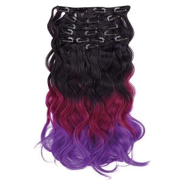 Dream Hair 8 Clip-In Ombre Extensions Kunsthaar - Image 8
