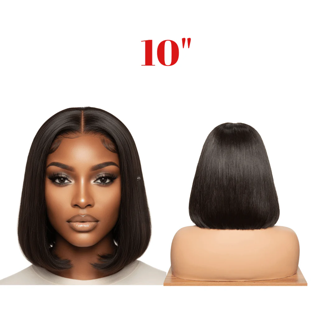 Dream Hair Bob Cut 13*6 Glueless Wig Brazilian Virgin Natural Color - Image 3