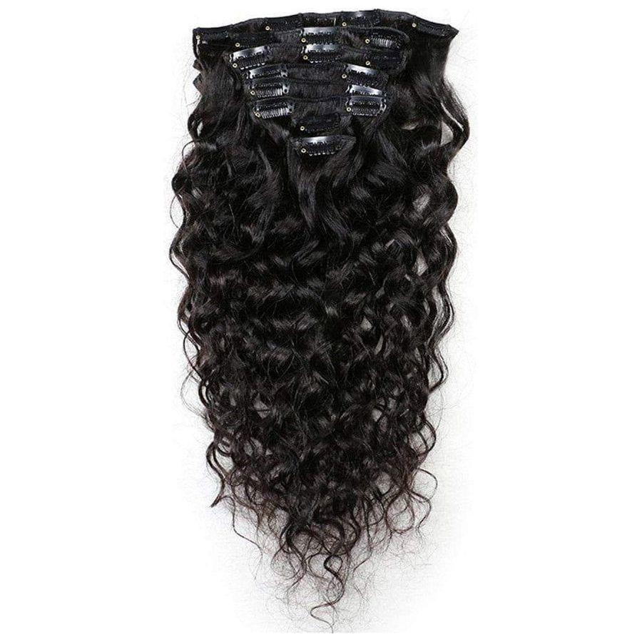Dream Hair Clip-In Extensions Set Deep Wave Human Hair, Echthaar - Image 2
