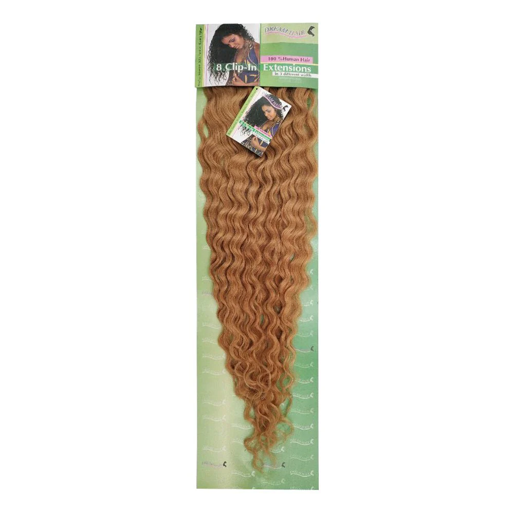 Dream Hair Clip-In Extensions Set Deep Wave Human Hair, Echthaar - Image 3