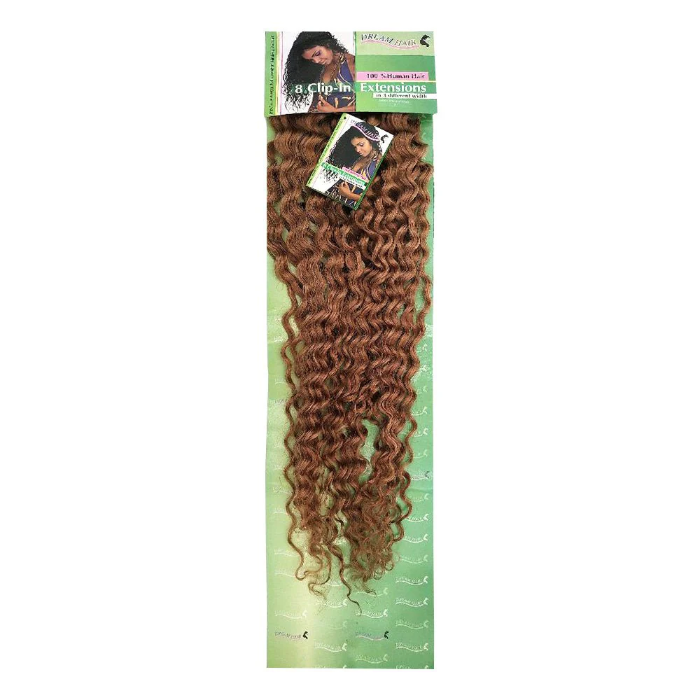 Dream Hair Clip-In Extensions Set Deep Wave Human Hair, Echthaar - Image 4
