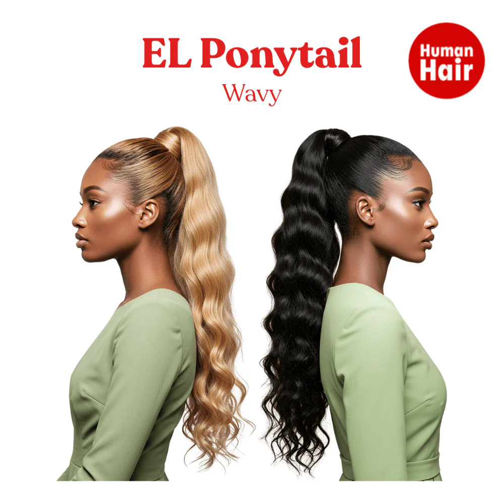 Dream Hair El Ponytail Wavy Human Hair 22" & 24"