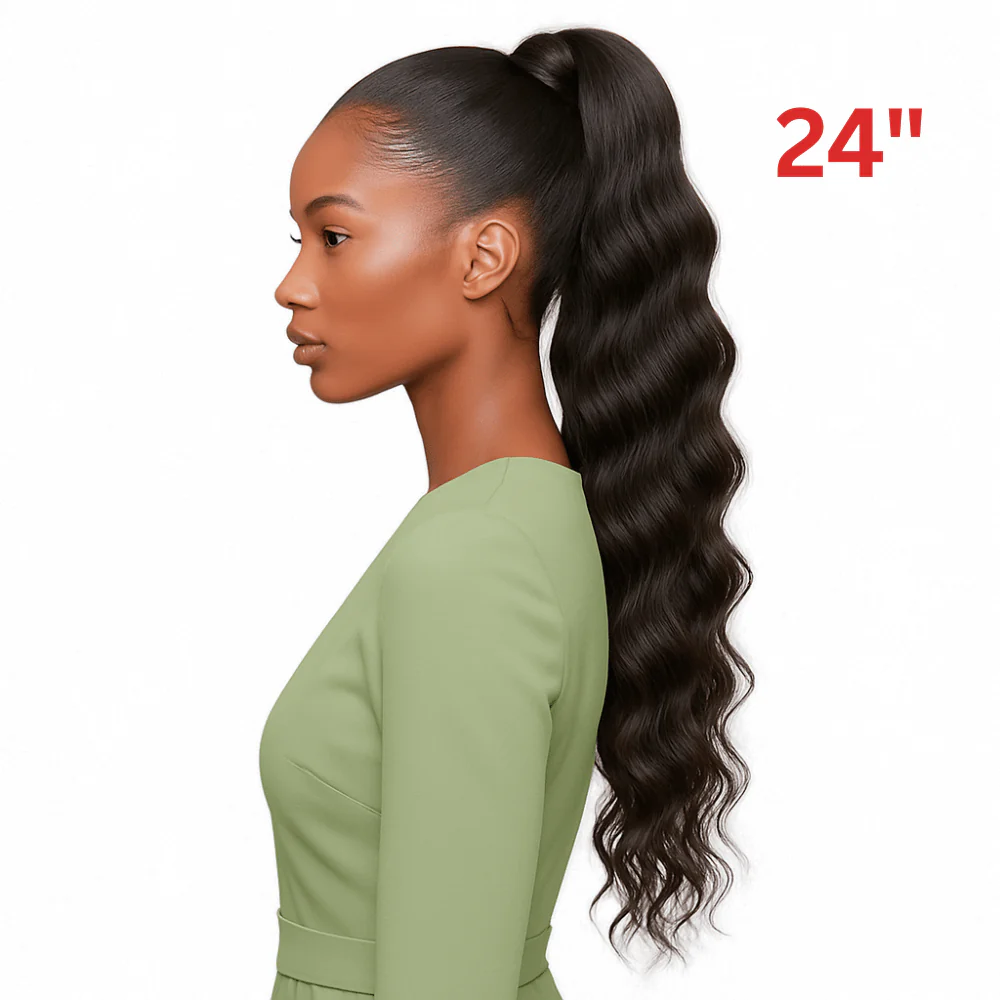 Dream Hair El Ponytail Wavy Human Hair 22" & 24" - Image 11