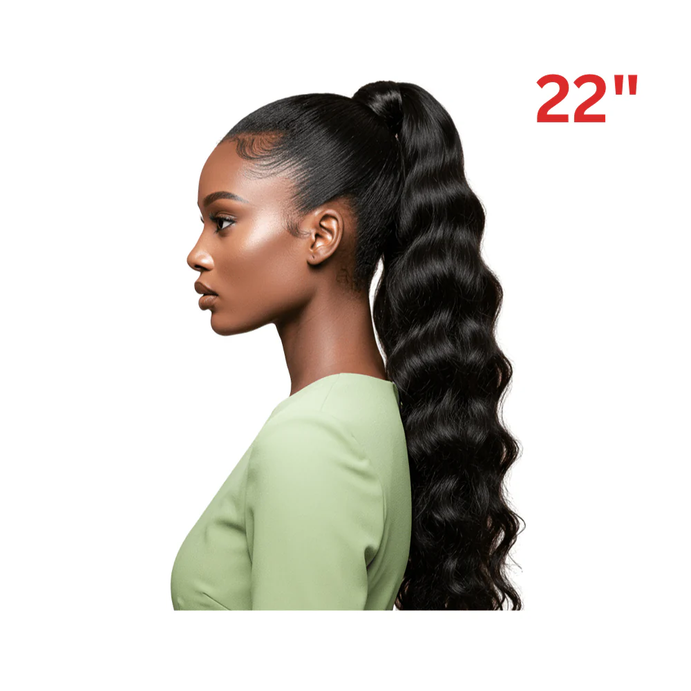 Dream Hair El Ponytail Wavy Human Hair 22" & 24" - Image 4