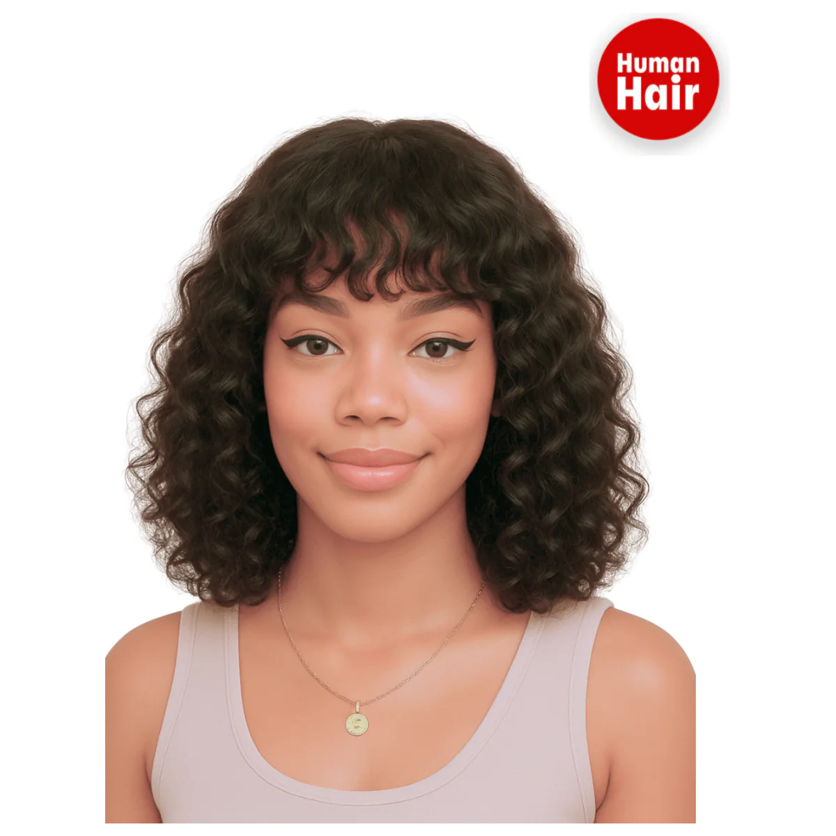 Dream Hair Human Hair bangs bob wig 12" - Image 2