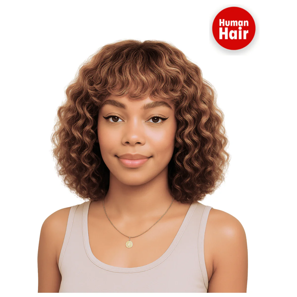 Dream Hair Human Hair bangs bob wig 12" - Image 3