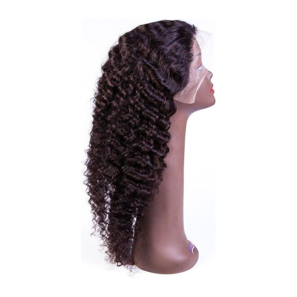 Dream Hair Natural Brazilian Hair Top Perücke Deep Wave Col: Natural - Image 2
