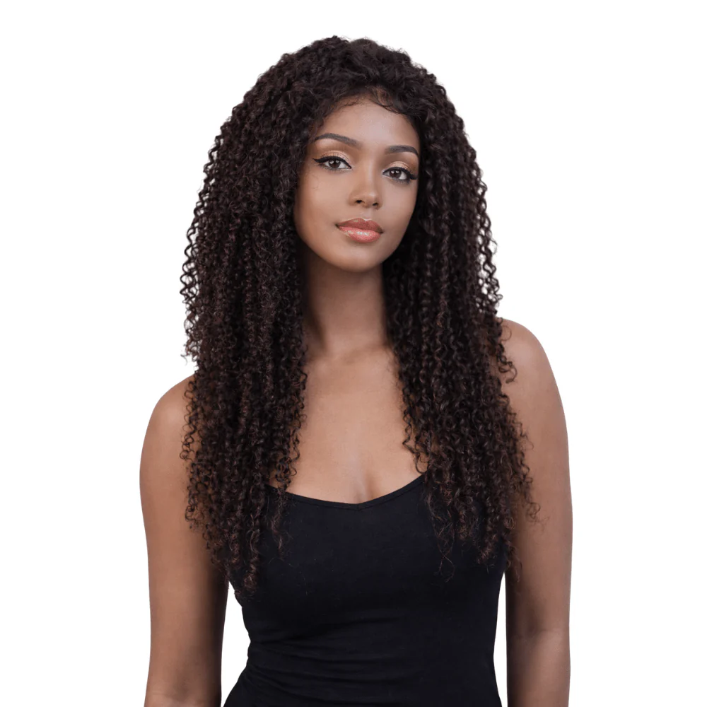 Dream Hair Natural Brazilian Hair Top Perücke Jerry Curl Col: Natural