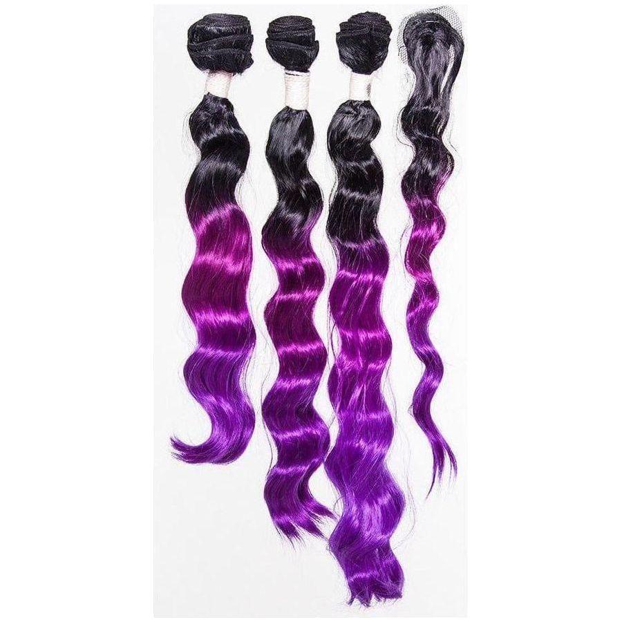 Dream Hair Ombre Kunsthaar Tressen 4Pcs - Image 6