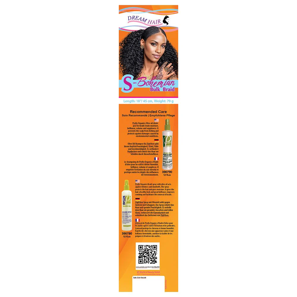 Dream Hair S-High Heat Bohemian Bulk Braid 16"/40cm Synthetic Hair - Image 5