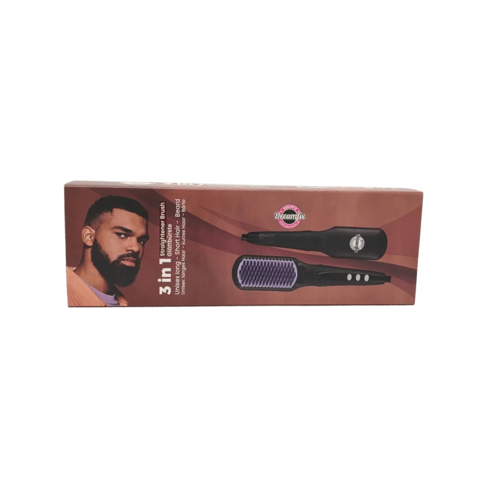 Dreamfix Adjustable Heated Straightening Ceramic Brush (Black) - Image 8