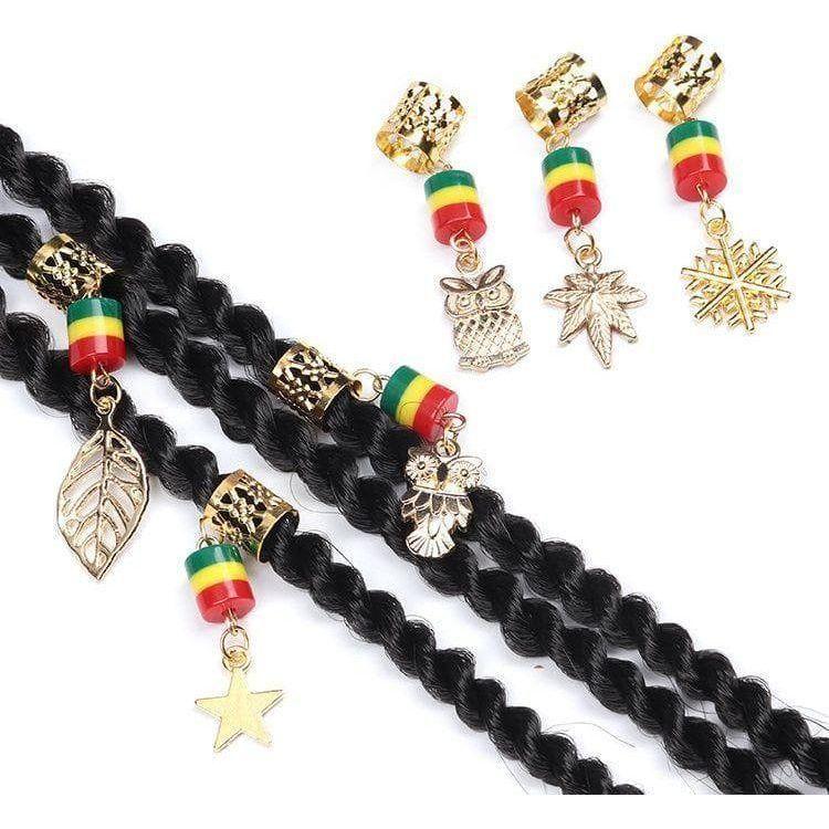 Dreamfix Golden Metal Hair Dreadlock Beads 12pcs - Image 3