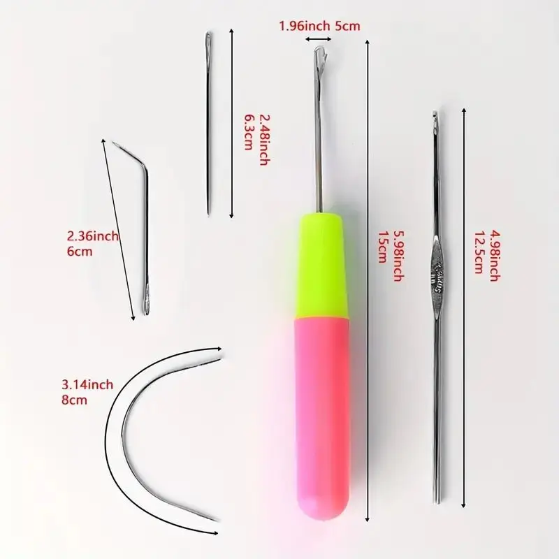 Dreamfix Hair Crochet Hook needle tool crochet 5 Pcs Set Pin - Image 4