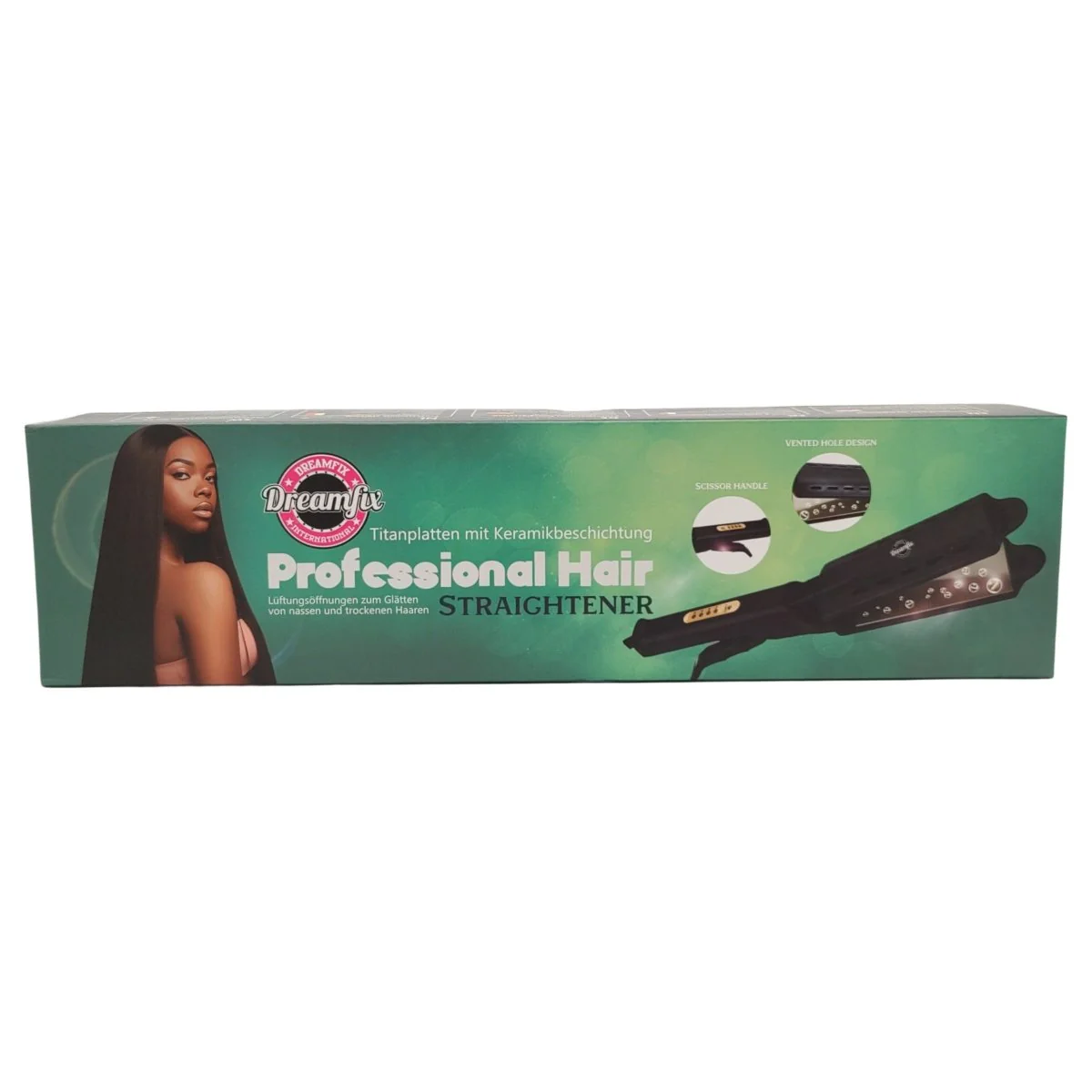 Dreamfix Titanium InstaHeat Wet & Dry Straightener (Black) - Image 8