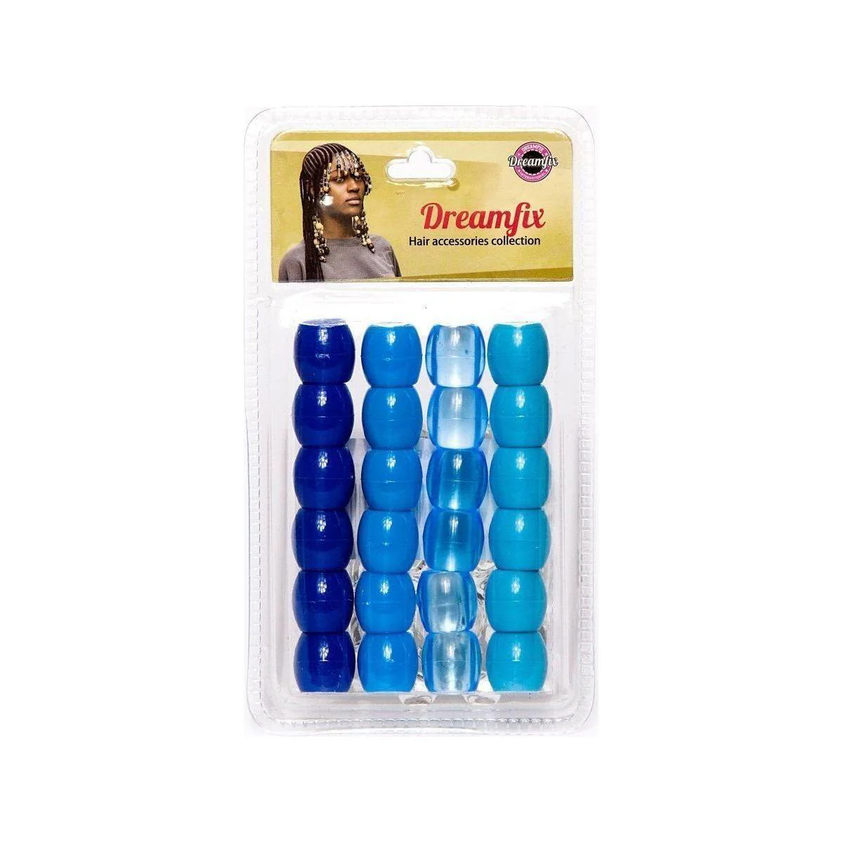 Dreamfix Large Hole Plastic Hair Beads Kids 24pcs - Image 6