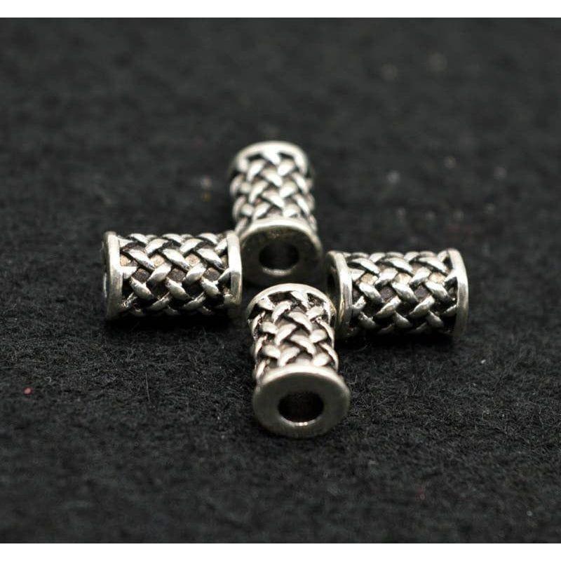 Dreamfix Large Hole Tibetan Style Silver Hair Beads 12pcs - Image 2