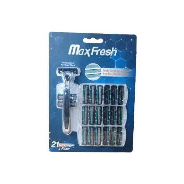 Dreamfix Maxfresh 1 Razor Sweden Stainless Steel With 21 Replaceable Cartridges