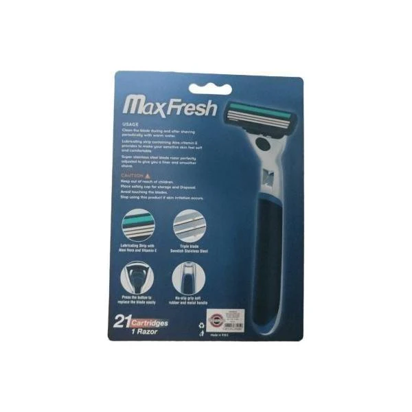 Dreamfix Maxfresh 1 Razor Sweden Stainless Steel With 21 Replaceable Cartridges - Image 2